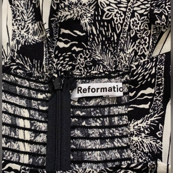 REFORMATION NWT SIGMUND MIDI DRESS US0 / BLOGGER'S Fav. SOLD OUT PRINT - Picture 14 of 16